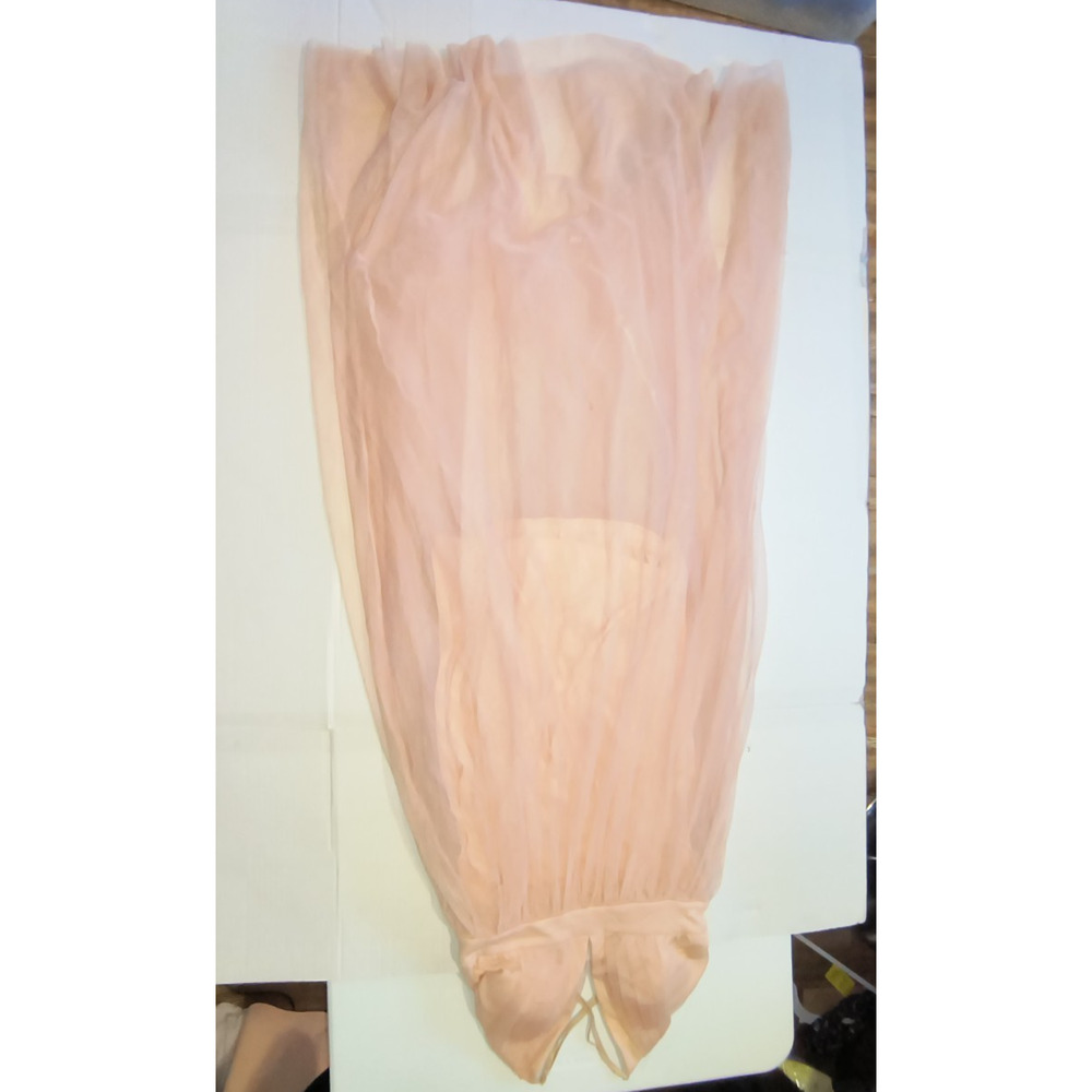 Haute Monde Pink Halter Sleeveless Pleated Flared Dress Size S W006 - Picture 3 of 5